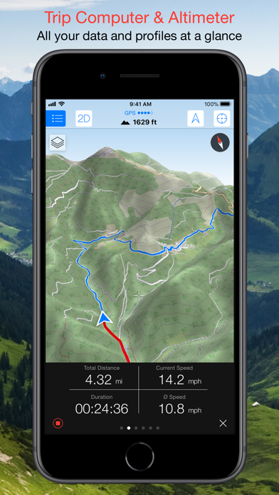 Maps 3D PRO - Hike & Bike Screenshot