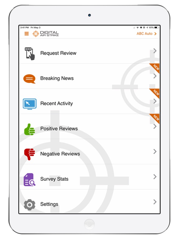 DAS Mobile iPad screenshot 1 - Business app