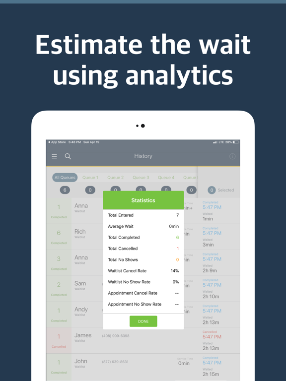 NextME - Virtual Waitlist App iPad screenshot 6 - Business app