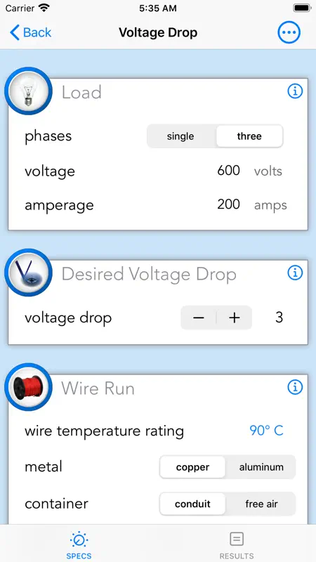 E-Calc Journeyman 2021 screenshot 8 of 10