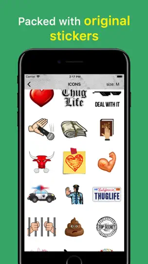 Screenshot von ChatStickerz™ Emoji Stickers auf dem iPhone 3