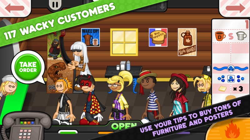 Papa's Pancakeria To Go! screenshot 2