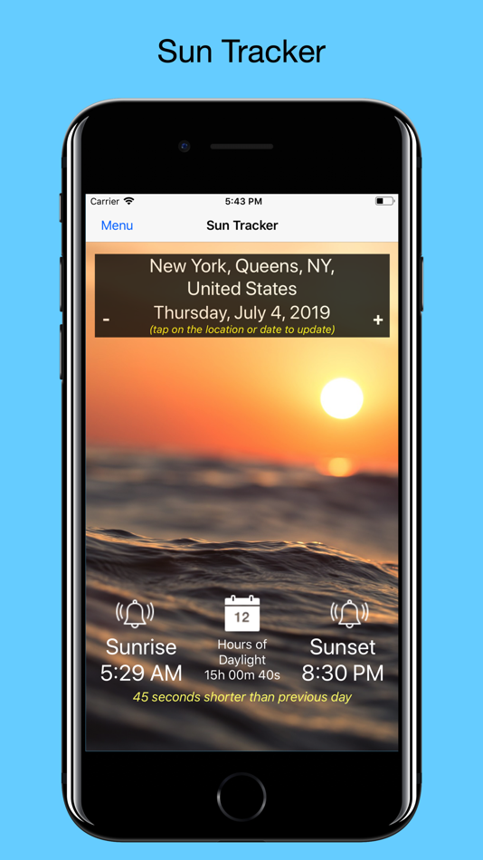Sun Tracker - sunrise & sunset - 1.4.1 - (iOS)