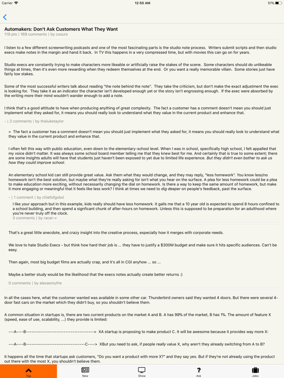 Screenshot #5 pour React Native Hacker News