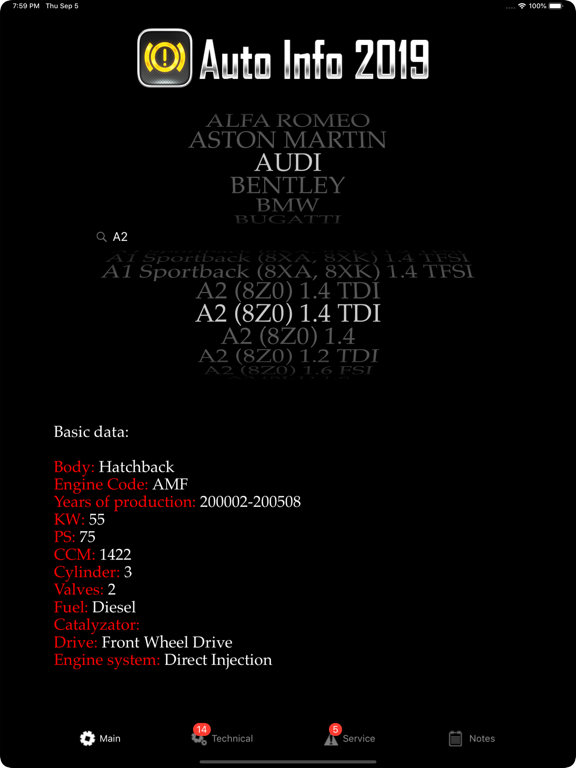 Screenshot #4 pour Auto Info 2019 English
