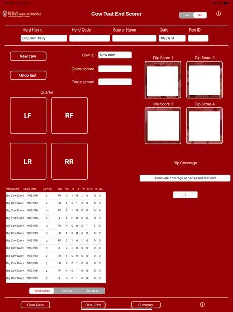 Teat End Scorer