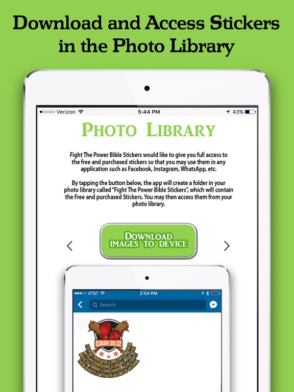 Fight the Power Bible Stickers iPad screenshot 5 - Lifestyle app