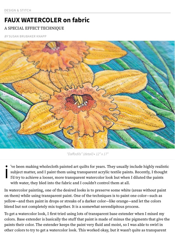 Quilting Arts Magazine iPad screenshot 7 - Lifestyle app