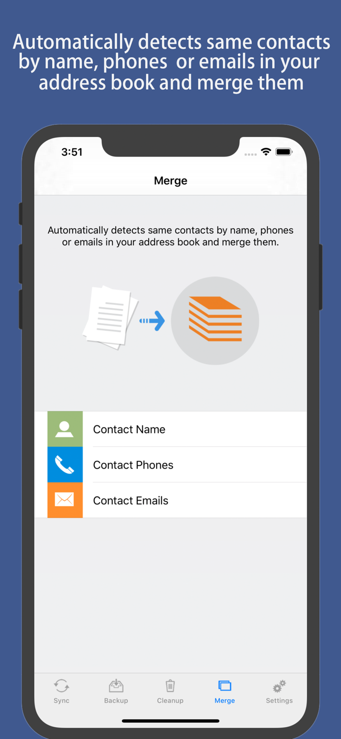 Contacts Sync Backup and Clean