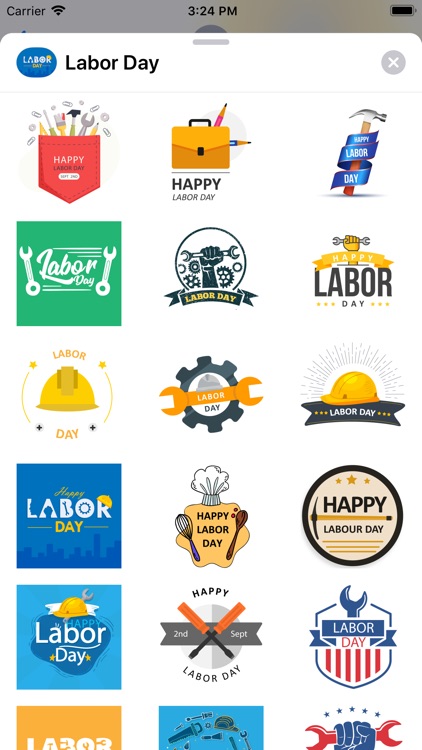 Labor Day USA 2019 Stickers