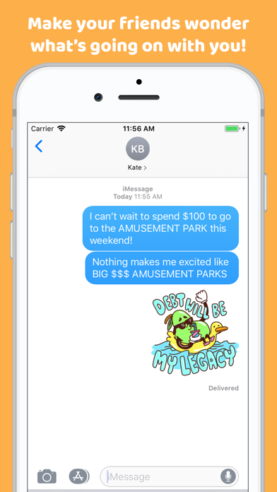 Bleak Fruit Stickers iPhone screenshot 4 - Stickers app