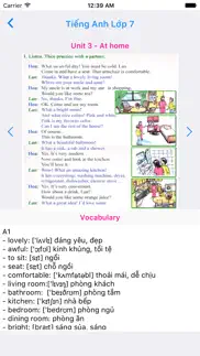 tieng anh lop 7 - english 7 iphone screenshot 2