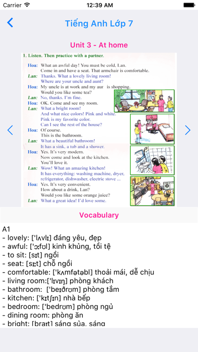 Screenshot #2 pour Tieng Anh Lop 7 - English 7
