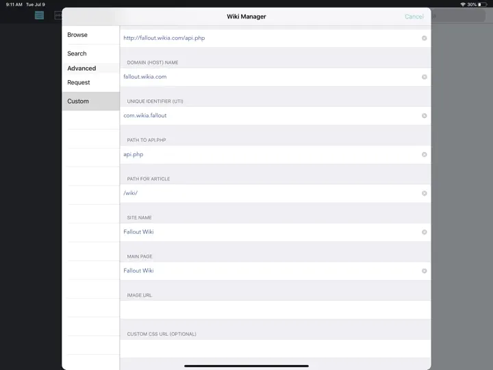 Captura de pantalla de Wikipanion Plus For IPad en iPhone 3