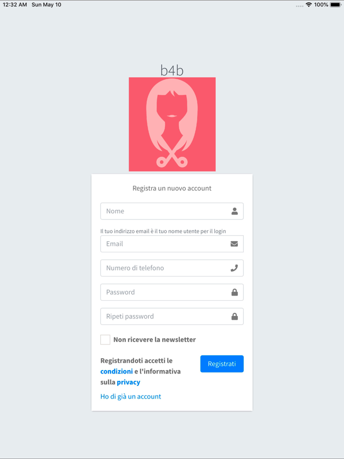 Salon App prenota ora