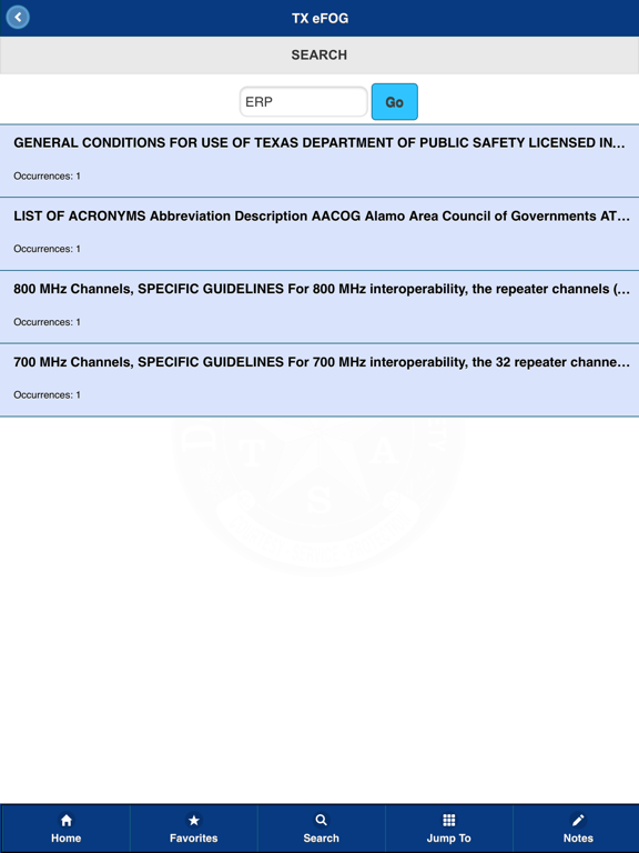 TX eFOG iPad screenshot 4 - Reference app