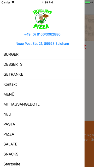 Screenshot #1 pour Pizza Husanti in Baldham