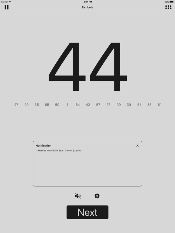 Tambola Generator iPad screenshot 8 - Games app