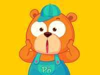 Gấu Pô Sticker