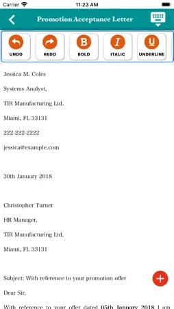 Letter Templates screenshot 3