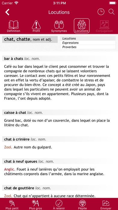 Dictionnaire Le Robert Mobile : 4 en 1 Screenshot 6