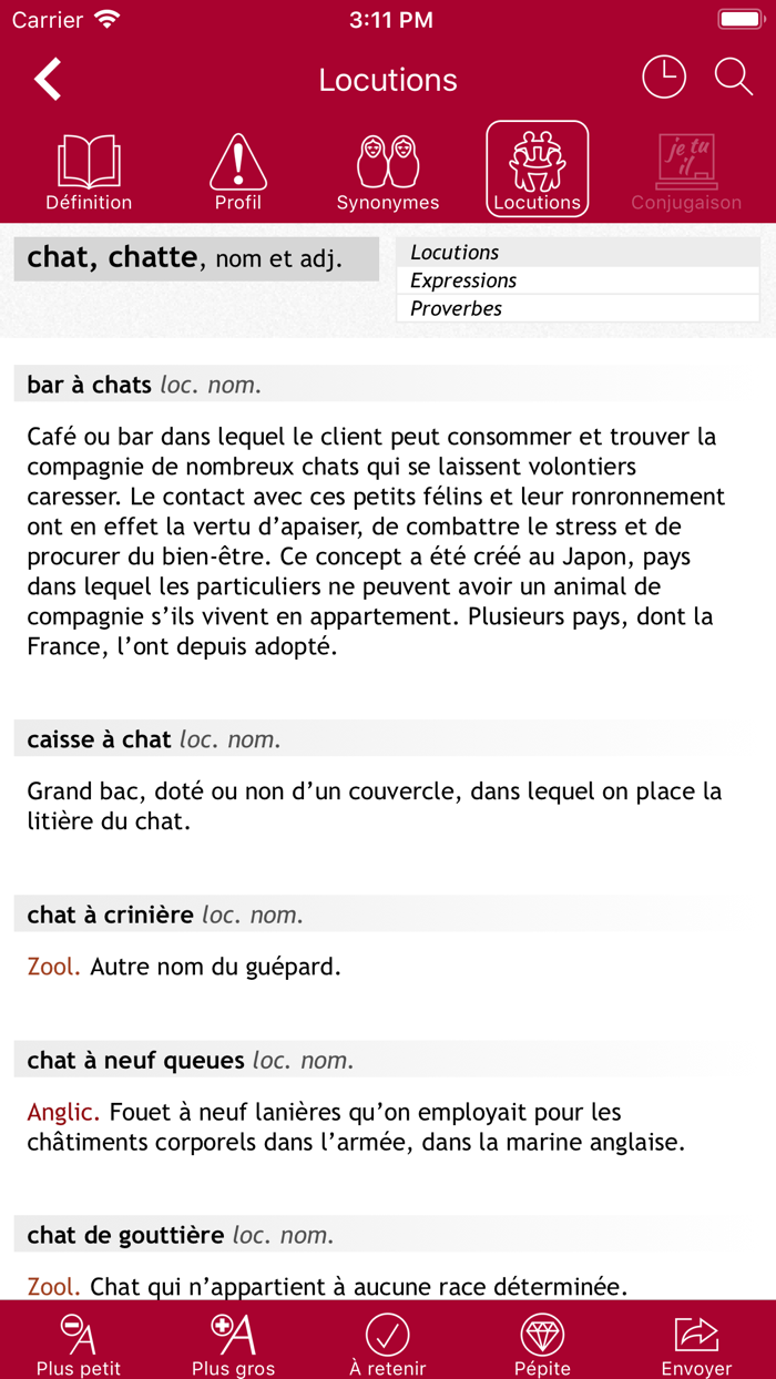 Dictionnaire Le Robert Mobile