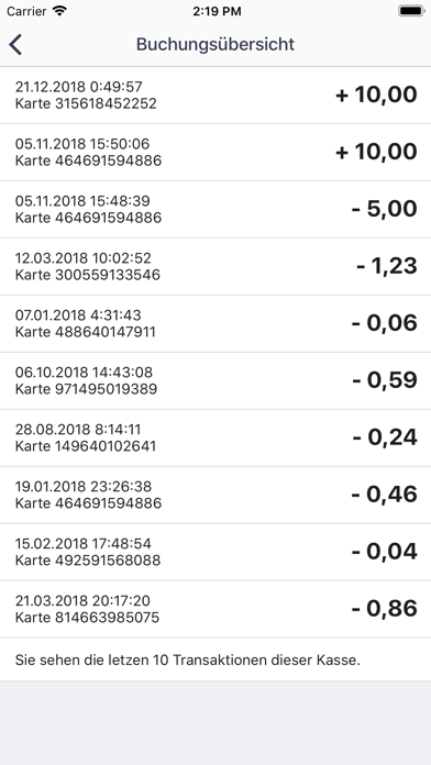 Screenshot #3 pour Stadtguthaben Kassen-App