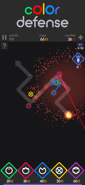 ‎Color Defense - A TD Puzzler Screenshot