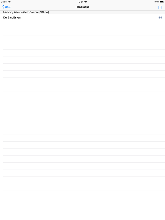 Screenshot #5 pour Golf Handicapper