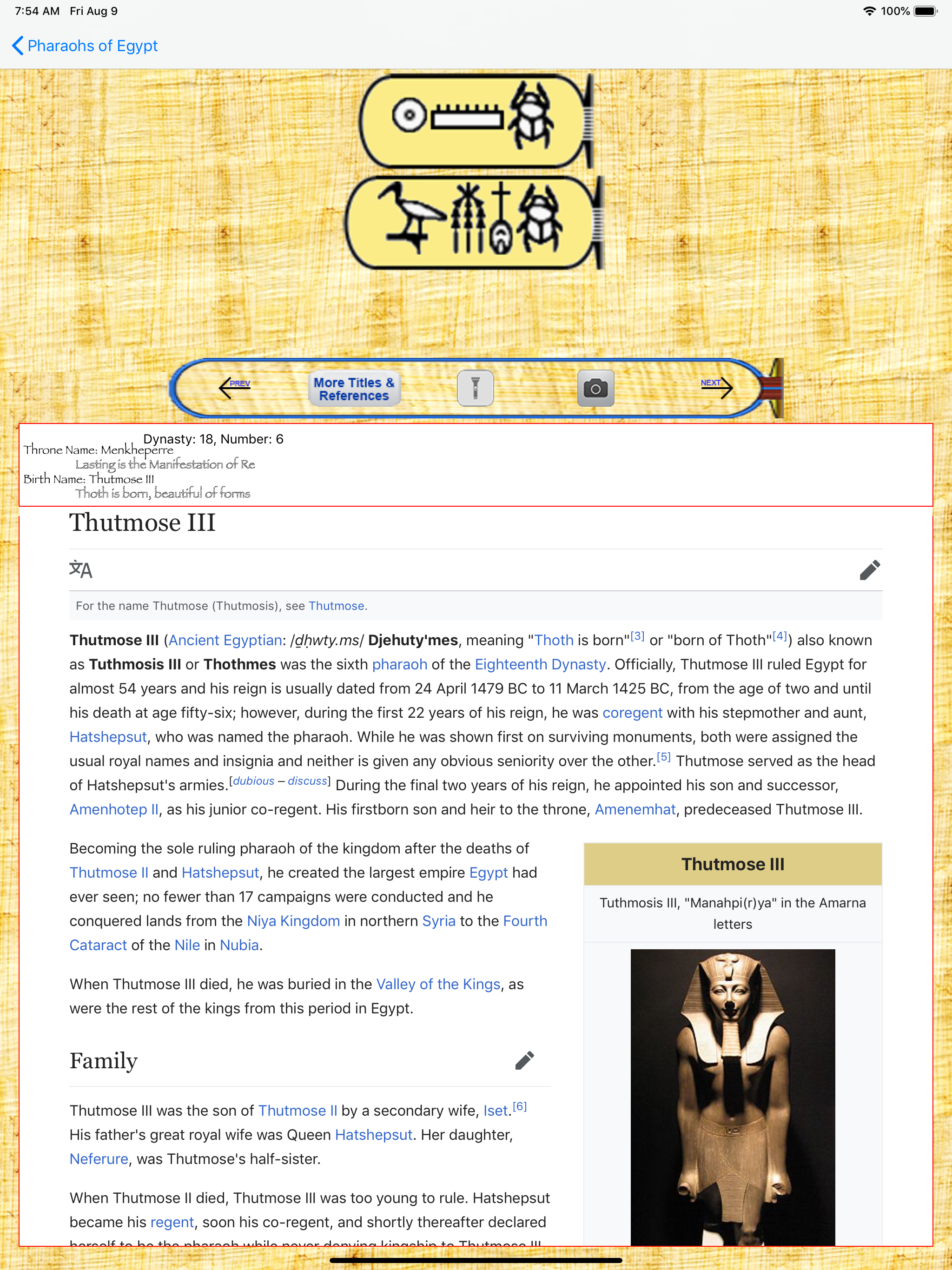 Pharaohs of Egypt