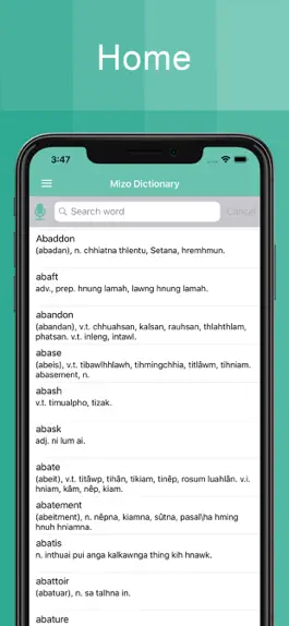 Game screenshot Mizo Dictionary Offline hack