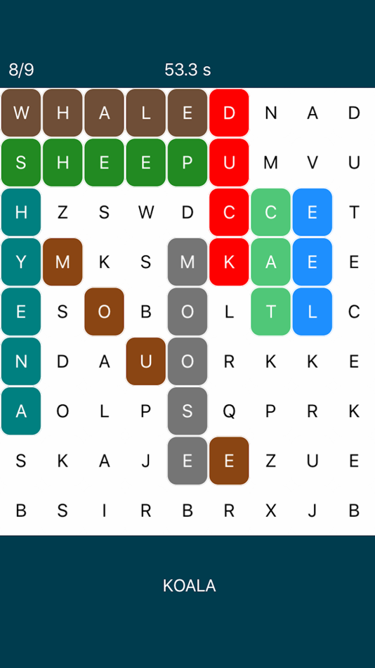 #2. Word Search Wear - Watch game (iOS) By: Tocapp Games S.L.