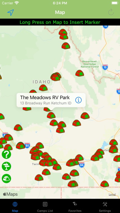 Screenshot #1 pour Idaho – Camping & RV spots
