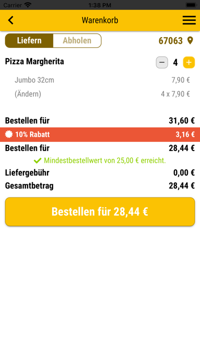 Screenshot #2 pour MR. Pizza Frankenthal