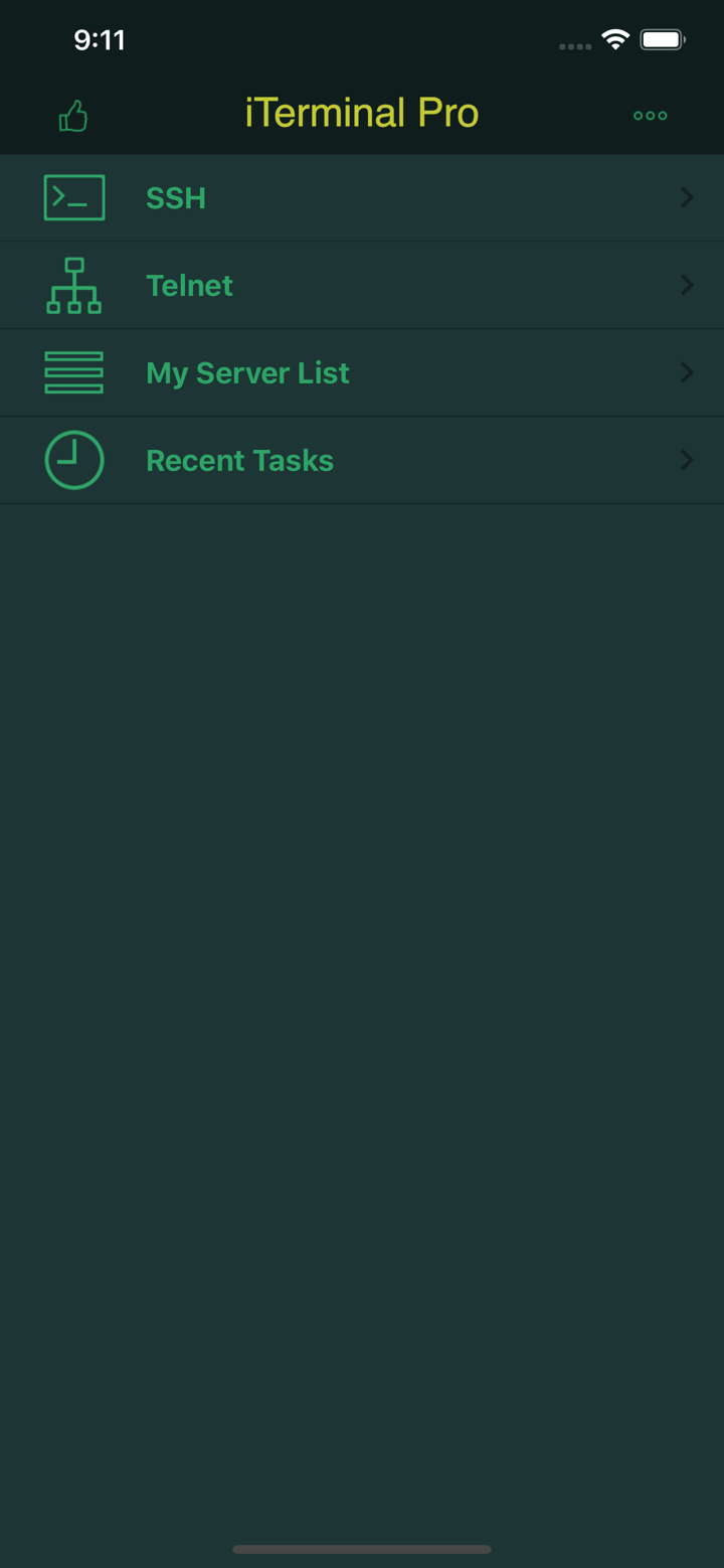 iTerminal - SSH Telnet Client screenshot 1