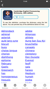 English Pronouncing Dictionary screenshot