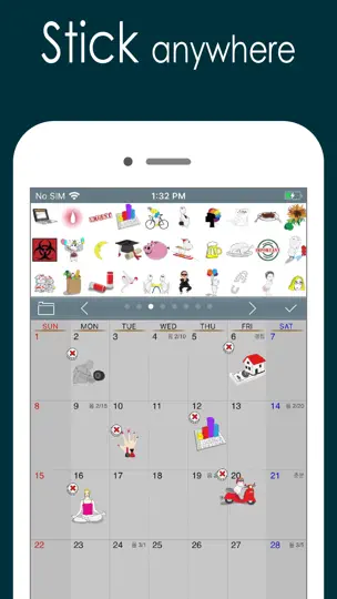 Captura de pantalla de Calendario Awesome(Lite) en iPhone 10