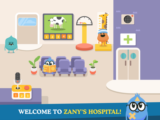 Dumb Ways JR Zany's Hospital iPad app afbeelding 1