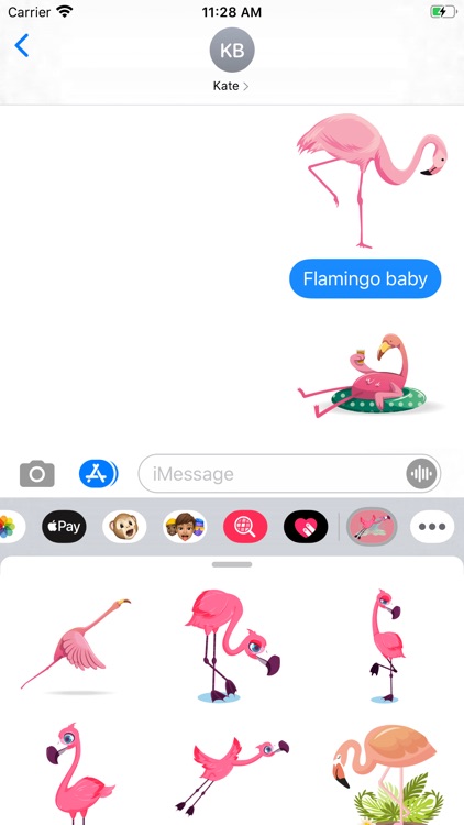 Flamingo Birdy Stickers