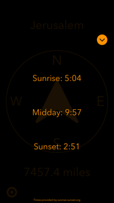 PrayWay: Western Wall Compass screenshot