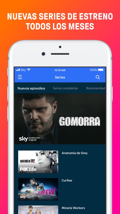 Sky: películas y TV