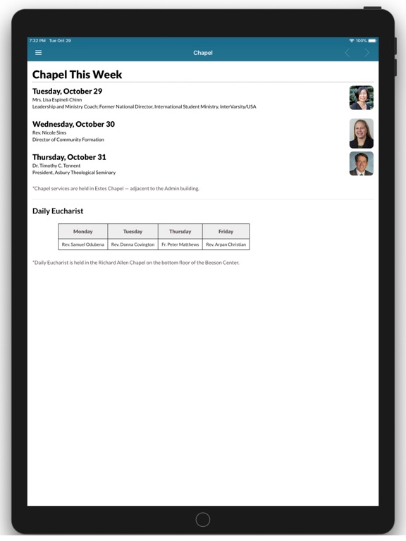 Asbury Connect iPad screenshot 4 - Reference app