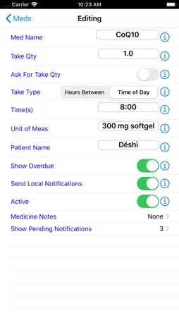 MedTracker screenshot 2