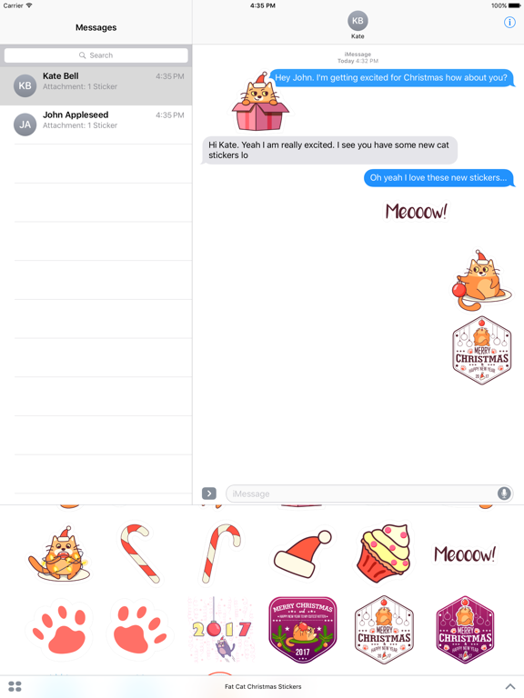 Screenshot #4 pour Fat Cat Christmas Stickers