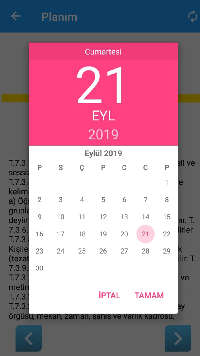 Ders Planım-Kazanımlar