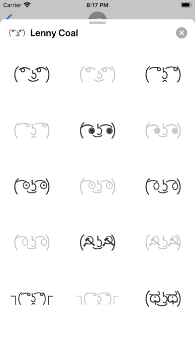 Screenshot #2 pour Lenny face & Shrug Emoji App