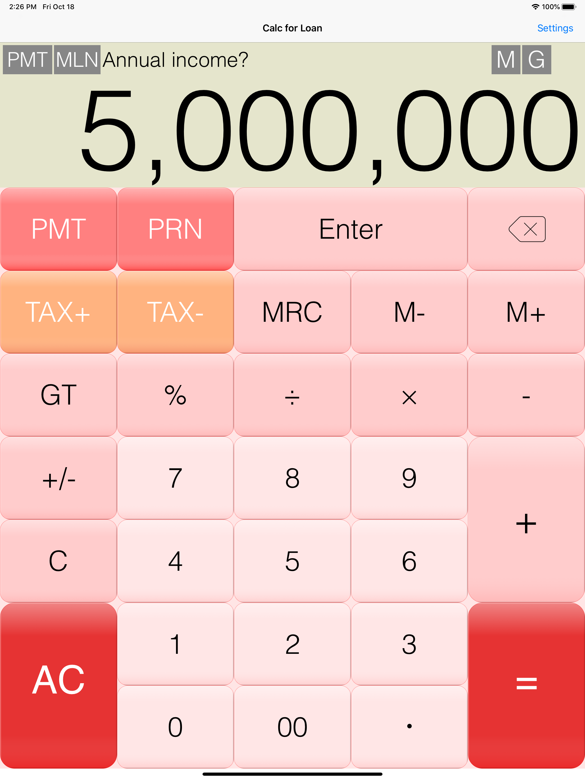 Calc for Loan