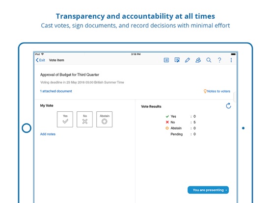 Azeus Convene iPad screenshot 6 - Business app