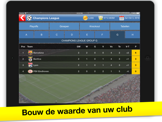 Voetbal Tycoon: simulatie spel iPad app afbeelding 9