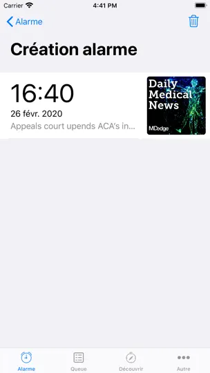 Capture d'écran de Alarme De Podcast - Lecteur Et sur iPhone 6